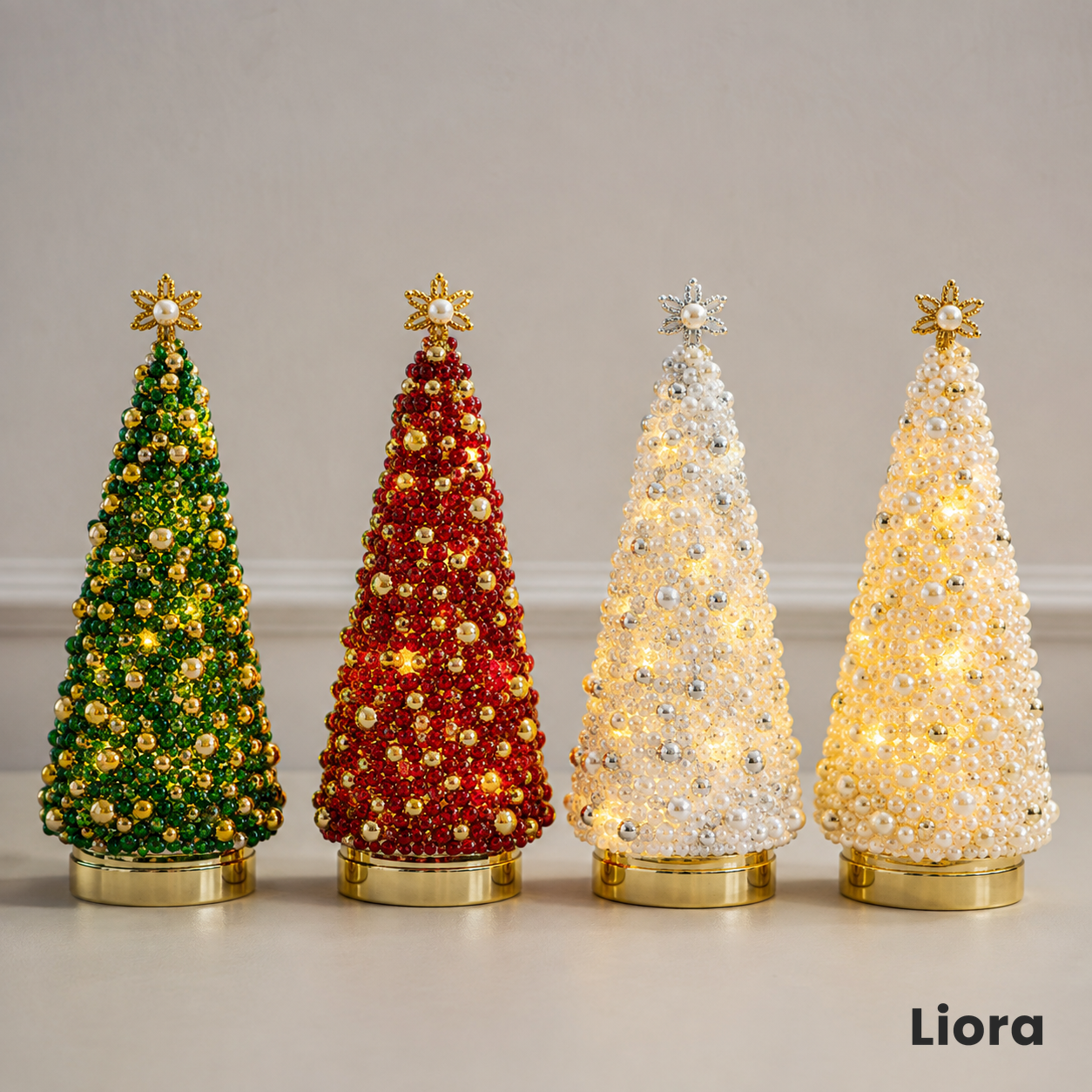 DIY Beaded Christmas Tree Kit β Make Your Own Sparkling Tabletop Tree