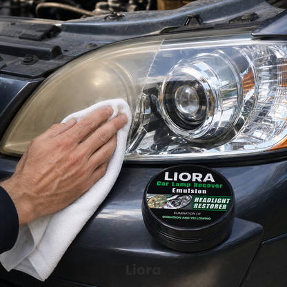 Restoring a headlight by hand