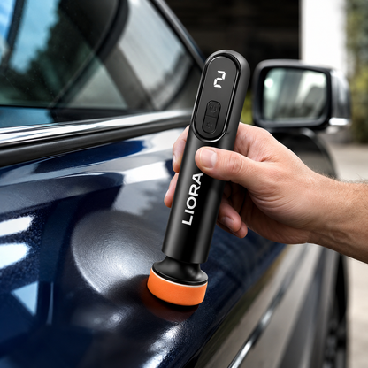 Using the Liora cordless mini car polisher