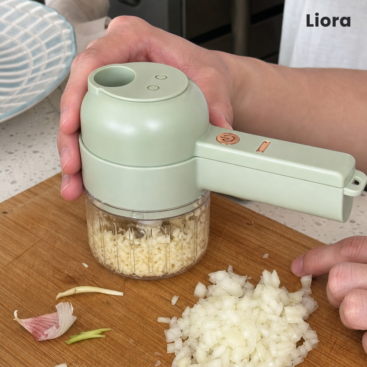 4-in-1 Handheld Electric Vegetable Chopper
