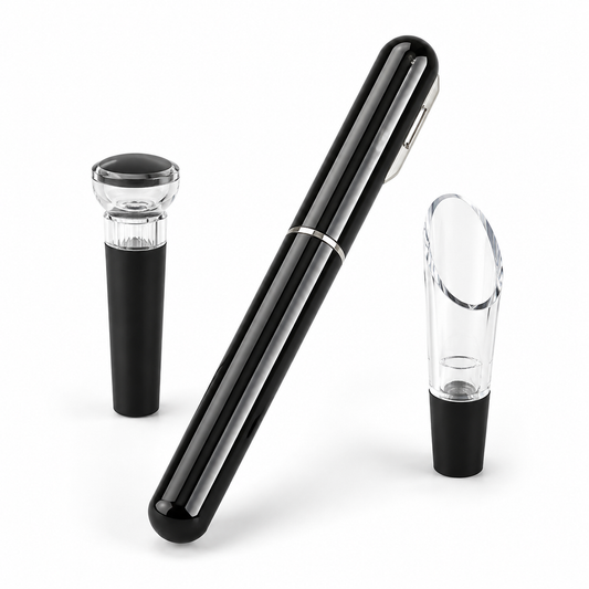 The Air Corkscrew Kit — Pen Opener, Vacuum Stopper & Aerator