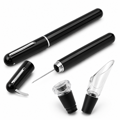 The Air Corkscrew Kit — Pen Opener, Vacuum Stopper & Aerator