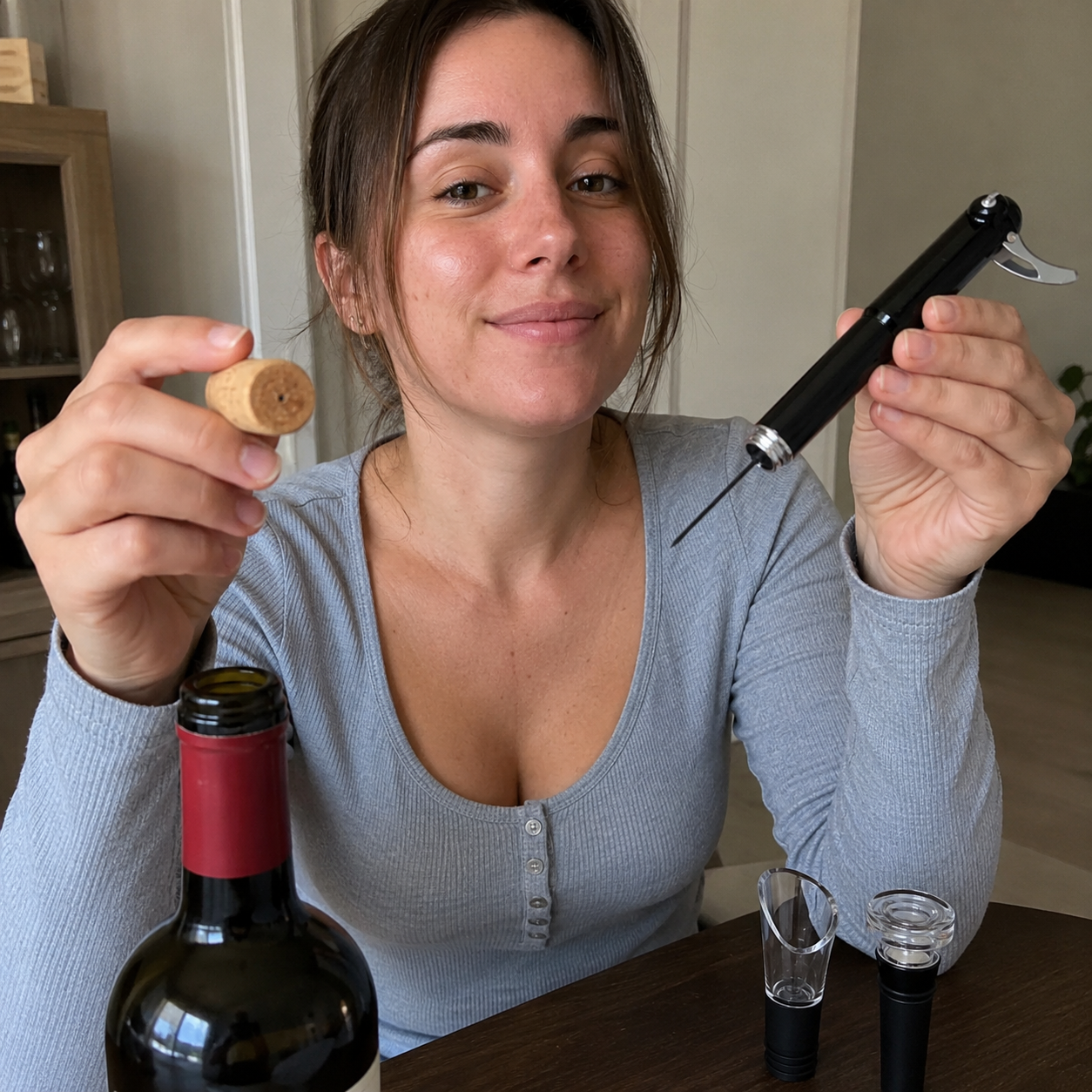 The Air Corkscrew Kit — Pen Opener, Vacuum Stopper & Aerator