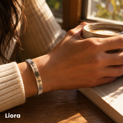 Personalized Scripture Sterling Silver Cuff Bracelet
