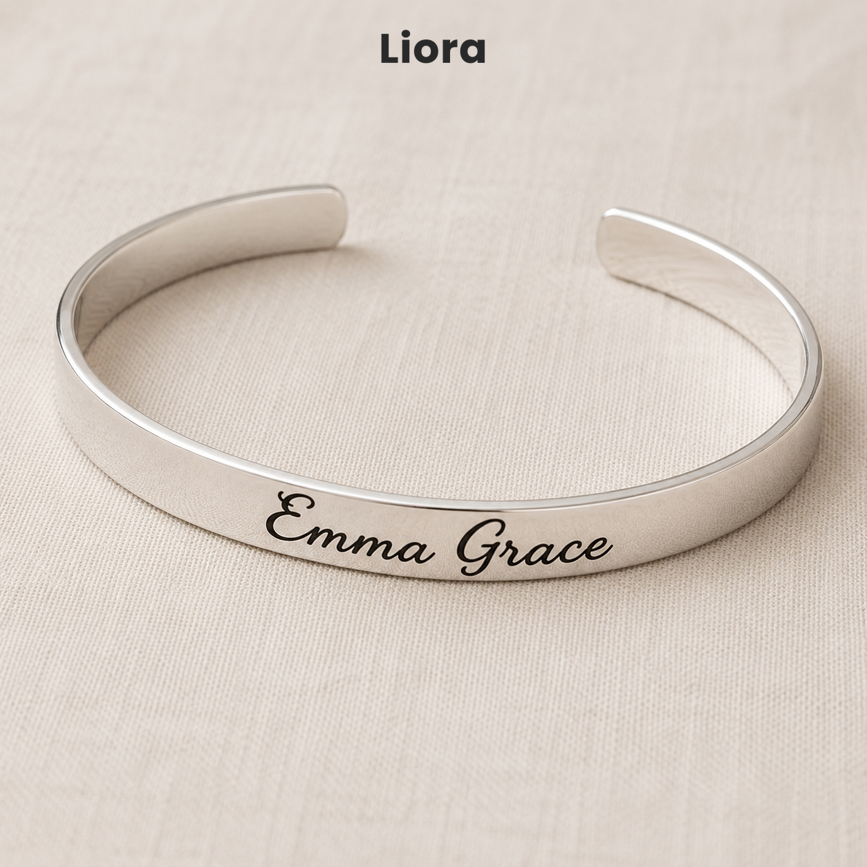 Hope Anchors the Soul Sterling Silver Engraved Cuff Bracelet