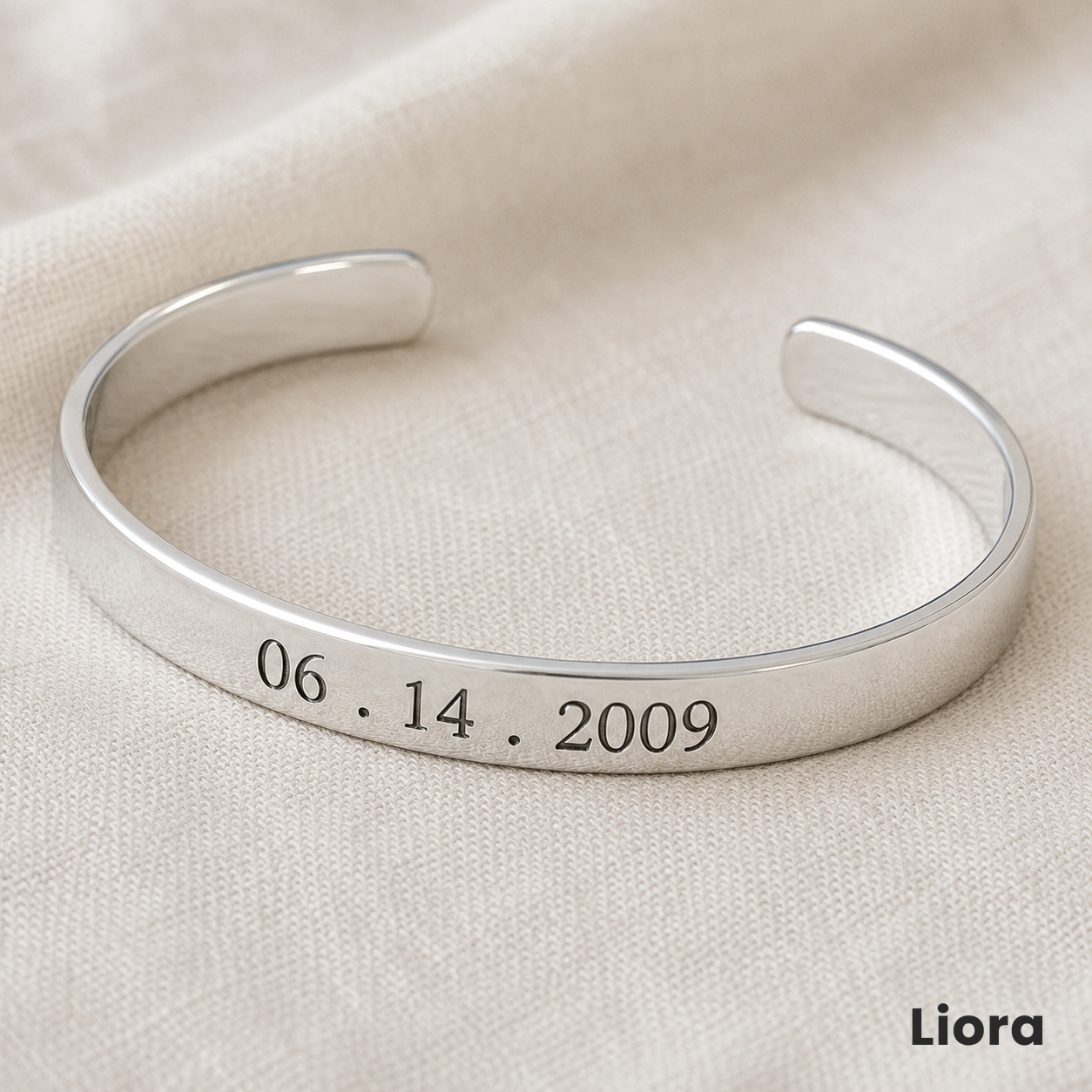 Hope Anchors the Soul Sterling Silver Engraved Cuff Bracelet