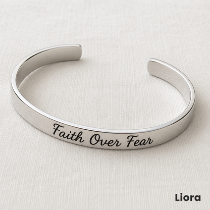 Personalized Scripture Sterling Silver Cuff Bracelet