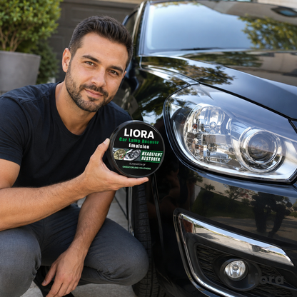 Driver with restored headlights