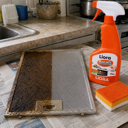 Heavy Duty Kitchen Grease Remover — No-Scrub Degreaser Spray