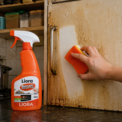 Heavy Duty Kitchen Grease Remover — No-Scrub Degreaser Spray