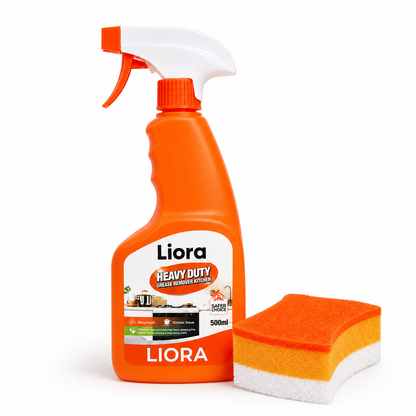 Heavy Duty Kitchen Grease Remover — No-Scrub Degreaser Spray