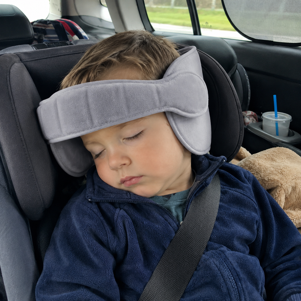 Car Seat Head Support Strap — Keep Their Nap (and Your Front Seat)