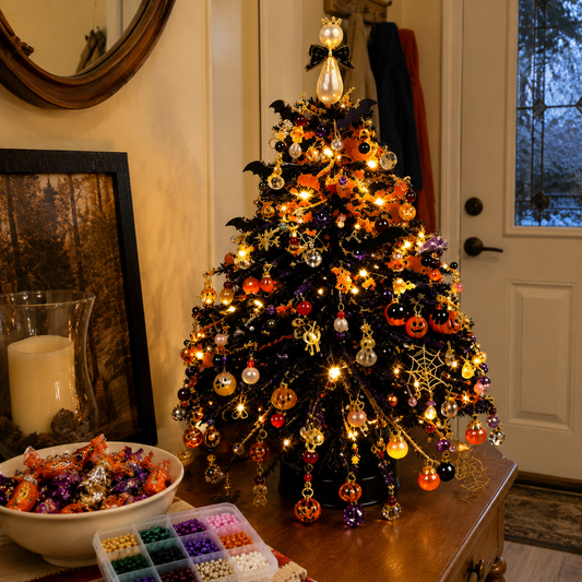 DIY Beaded Halloween Tree Kit — Build Your Own Glowing Tabletop Tree