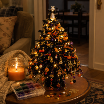 DIY Beaded Halloween Tree Kit — Build Your Own Glowing Tabletop Tree