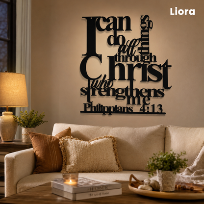 I Can Do All Things — Philippians 4:13 Metal Wall Art