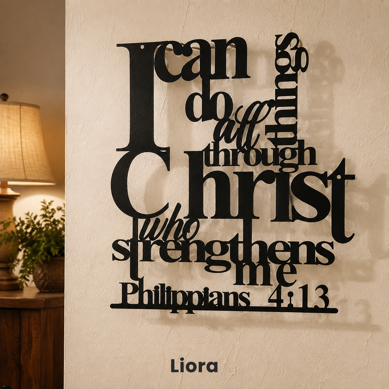 I Can Do All Things — Philippians 4:13 Metal Wall Art