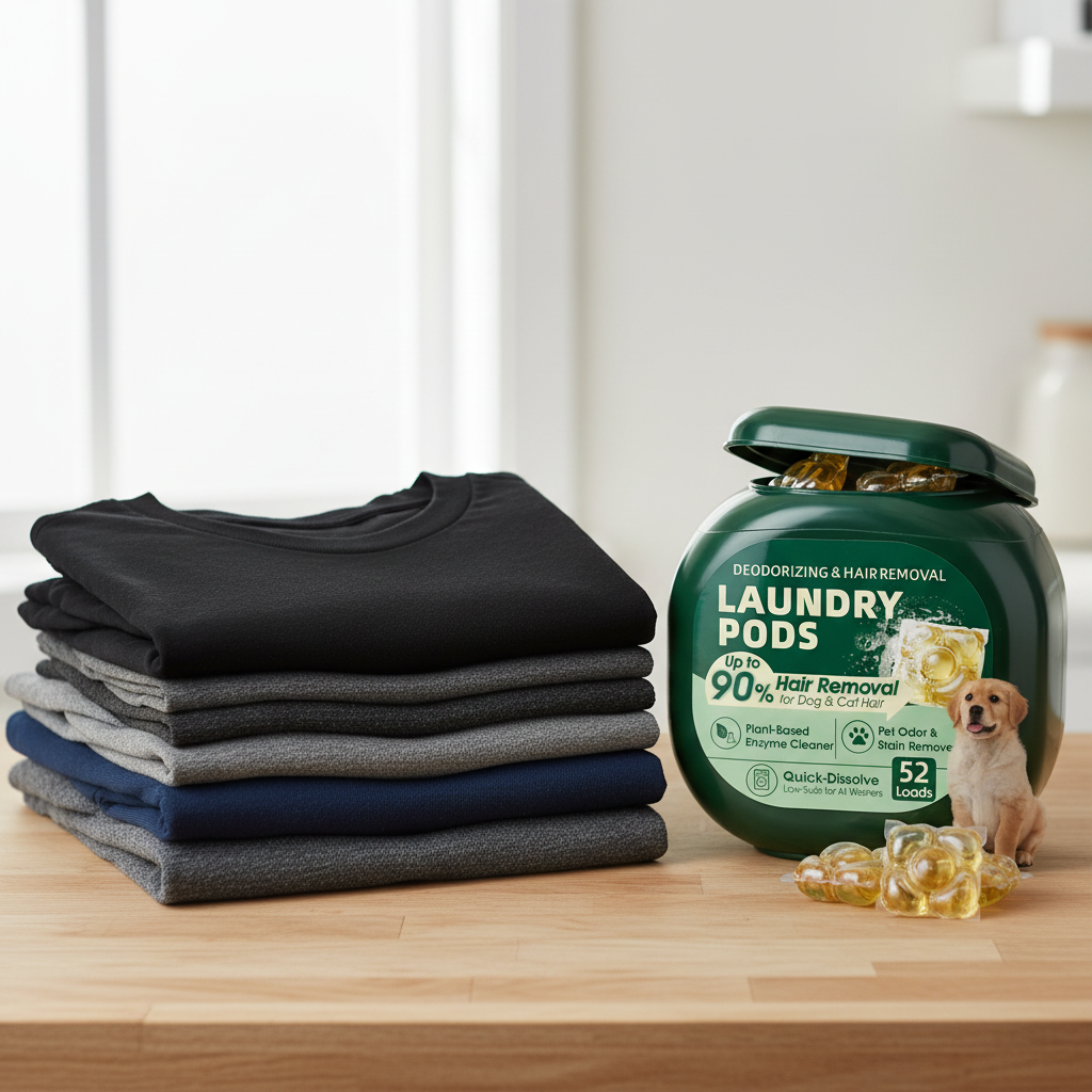 Pet Hair Dissolving Laundry Pods