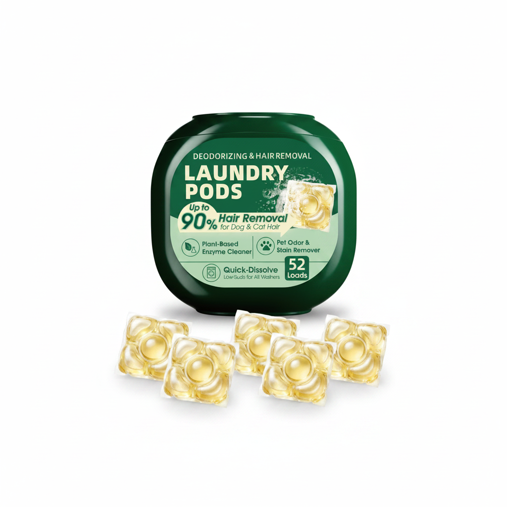 Pet Hair Dissolving Laundry Pods